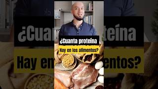 ¿Cuánta proteína hay en los alimentos 💪🥛 [upl. by Hube]