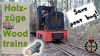 Feldbahn 600mm Kurbahn Bad Bramstedt Holztransporte 2014  Woodtrain narrow Gauge 24quot [upl. by Irtimed]