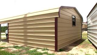 CARPORT COMBO Carport  Storage  Universal Metal Buildings [upl. by Ellebyam375]