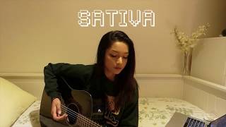 SATIVA  Jhené Aiko ft Swae Lee Acoustic Cover by Teri Eloise  Chords [upl. by Ataynek]