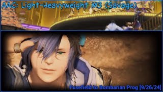 FFXIV 70 AAC LightHeavyweight M3 Savage  Fusefield to Bombarian Prog 92624 [upl. by Hurwitz]