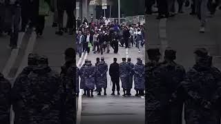 Thousands of Muslims in Russia fill the streets for Eid alAdha prayers [upl. by Lytsirhc]