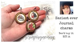 Easiest EVER journal charms dont buy it DIY it [upl. by Moorish]