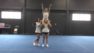 Basic Cheerleading Stunt Progression Shoulder Sit [upl. by Nikolaos]