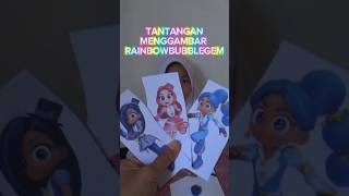 TANTANGAN MENGGAMBAR RAINBOW BUBBLEGEM RED BLUE INDIGO Challenge menggambar rainbowbubblegem art [upl. by Corri772]