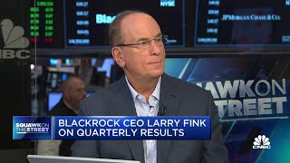 BlackRock CEO Larry Fink Long term investors should be at least 80 in equities or hard assets [upl. by Marcel]