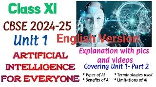 Artificial Intelligence chapter 1 Part 2class 11Syllabus 202425CBSECLASS 11thVideo in english [upl. by Ondrea]