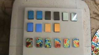 CBS Dichroic Crinkle Glass samples crgl2b Dichroic Glass Man [upl. by Delcine]