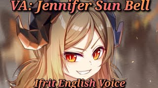 Ifrit English Voice ALL Voicelines E2  Max Trust  Arknights [upl. by Dulcie]