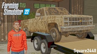 30 YEAR OLD Barn Find Chevy Squarebody amp Hired Tree Service  FS22 Homeowner [upl. by Eshelman]