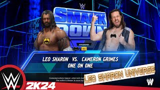 WWE Universe Week 101  smackdown  Leo Sharon VS Carmelo Hayes [upl. by Annaej]