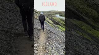 The Skógafoss Waterfall Way Hike  Iceland shorts [upl. by Aalst]