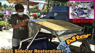 Paano Mag STEEL TOP Ng TRICYCLE  SideCar Restoration  DAllan Tv [upl. by Nnairek]