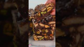 Chocolate Biscuit Cake  Dark chocolate Digestive Biscuits Nuts amp Dried Fruit [upl. by Onitnerolf]