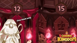 Decadent Choco Cake Tower Tray 12  15 One Team Only Guide  Cookie Run Kingdom [upl. by Hsu780]