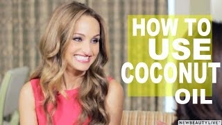 Coconut Oil Beauty Tips From Giada De Laurentiis  NewBeauty Tips amp Tutorials [upl. by Rocray750]