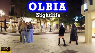 Nightlife Olbia Sardinia Italy 4k 🇮🇹 A Nightlife Winter Walk [upl. by Novert707]