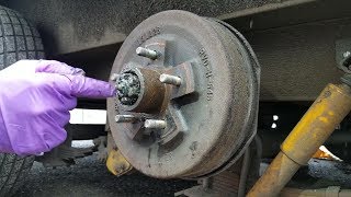 How To Replace RV Trailer Brakes Hubs Rotors amp Repack Bearing Grease [upl. by Annaxor]