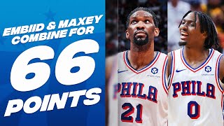 Tyrese Maxey 37 PTS amp Joel Embiid 29 PTS Cant Be STOPPED 🔥 April 4 2024 [upl. by Riorsson]