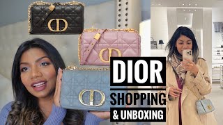 Dior Caro Bag shopping in Toronto and unboxing  keep or return first impression [upl. by Grochow555]