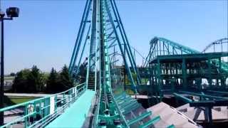 Canadas Wonderland Leviathan on Ride Front Row POV  August 25 2014  1080p [upl. by Mckay136]