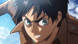 Eren vs the Colossal Titan  Episode 4 no subs [upl. by Esac]