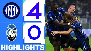 Inter  Atalanta 40 Highlights Lega Serie A 2425 inter vs atalanta highlights [upl. by Bowra657]