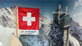 🇨🇭JUNGFRAUJOCH TOP OF EUROPE MC’s Vlog [upl. by Shulock]