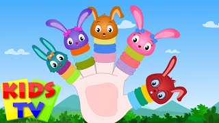 Finger Family  Bunny  Nursery Rhymes For Toddlers  Cartoons For Babies by Kids Tv [upl. by Ariew493]