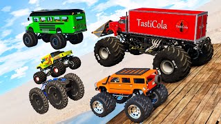 Monster Trucks Mud Battle 28  Beamng drive [upl. by Swerdna]