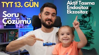 Aktif Taşıma Endositoz Ekzositoz Soru Çözümü  39 Günde TYT Biyoloji Kampı  13 GÜN  yks2025 [upl. by Yrtua1]