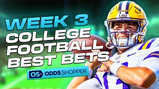 College Football Picks Week 3 Saturday 914  CFB Bets amp Predictions [upl. by Terryn]