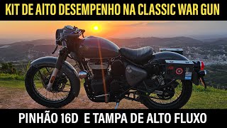 Kit de alto desempenho na Royal Enfield Classic 350 War Gun [upl. by Yenahs]