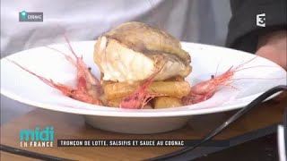 Tronçon de lotte salsifis et sauce au cognac [upl. by Rikahs980]