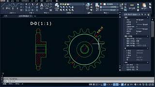 스프로킷 2D화 인벤터 캐드 도면 작성 그리기 [upl. by Schnur216]
