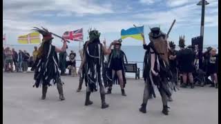 Wild Moon Morris dancing Huntress at Lyme day of dance 13072024 [upl. by Moriarty679]