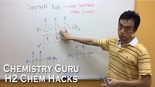 How to apply Saytzeff Rule to predict Alkene Major product from Elimination Reactions  H2ChemHacks [upl. by Orlan]