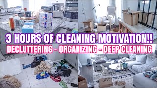 EXTREME 3 HOUR CLEANING MARATHON  DECLUTTER ORGANIZE  DEEP CLEAN  SPEED CLEANING MOTIVATION 2024 [upl. by Ahsaekal]