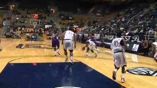 San Francisco  Salesian Highs Mario Dunn spins then dishes to Freddie Tagaloa for the layup [upl. by Attevad]