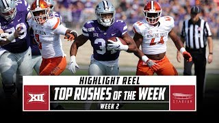 Big 12 Top Rushes of the Week Week 2 2019  Stadium [upl. by Marabelle]