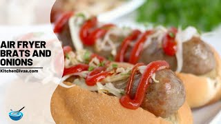 Air Fryer Brats and Onions [upl. by Alys]