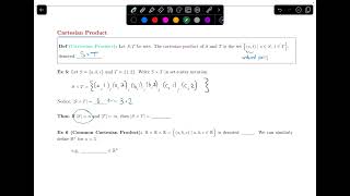 214 Cartesian Product  Discrete Math [upl. by Onairot]