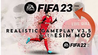 Realsm Gameplay v35 mod for FIFA 22 PC TU16 [upl. by Ennayt]