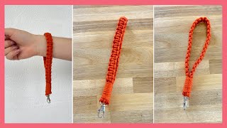 Chaveiro de macrame com alça [upl. by Kcirtemed221]