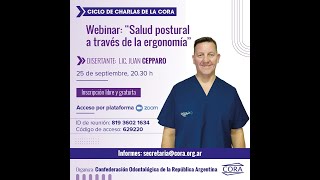 Webinar quotSalud postural a través de la ergonomíaquot [upl. by Flowers]