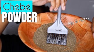 Chebe Powder the Traditional Way  How to Mix amp Apply for Length Retention  HIGHLY REQUESTED [upl. by Coplin]