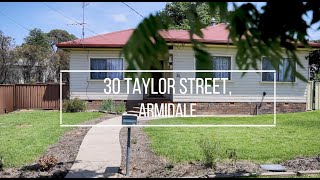 Armidale Real Estate  30 Taylor Street ARMIDALE [upl. by Mattland]