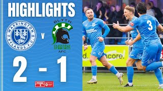 Warrington Rylands vs Blyth Spartans  Northern Premier League  Match Highlights [upl. by Yzeerb27]