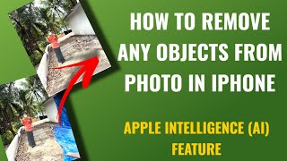 How To Remove Any Unwanted Objects From Photo In Apple Iphone  English [upl. by Attenborough971]