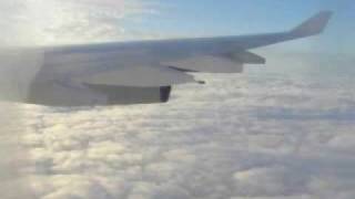 Lufthansa A340300 morning approach to Frankfurt  landing Ania Dąbrowska clouds [upl. by Marjory]